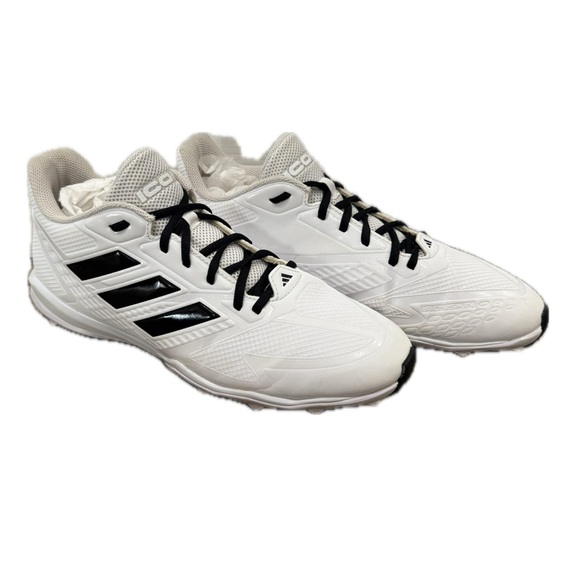 ?⚾️ ADIDAS Icon 7 TPU Baseball Cleats | Cloud White Black | New Insoles Men’s 11 main image 8